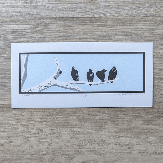 Black Vultures Screen Print
