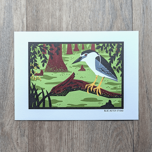 Black-crowned Night Heron Art Print