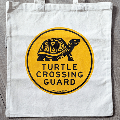 A close up of the Turtle Crossing Guard design.