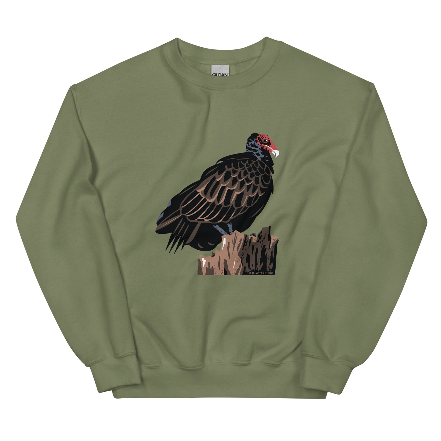 The green majestic turkey vulture sweatshirt.