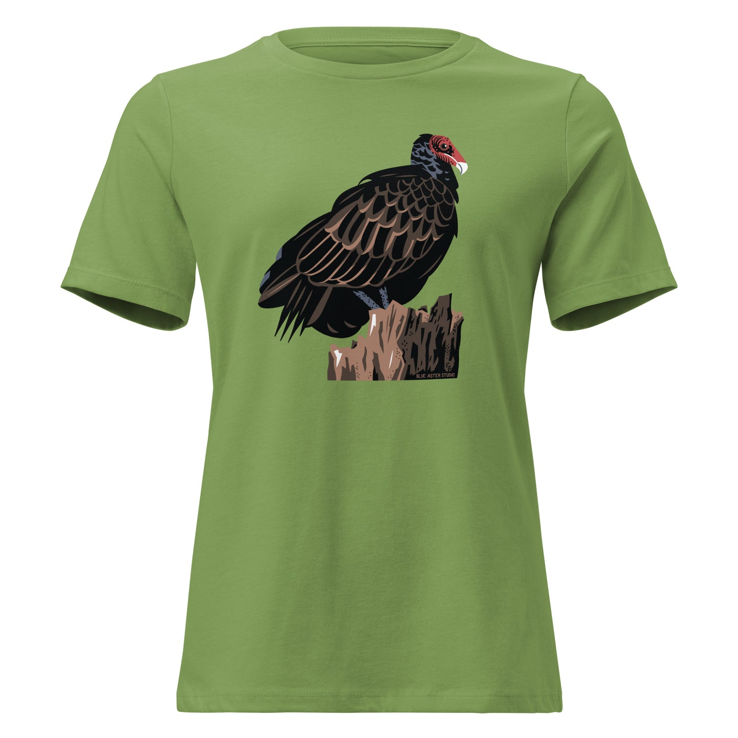 A green shirt with a majestic turkey vulture on the front.