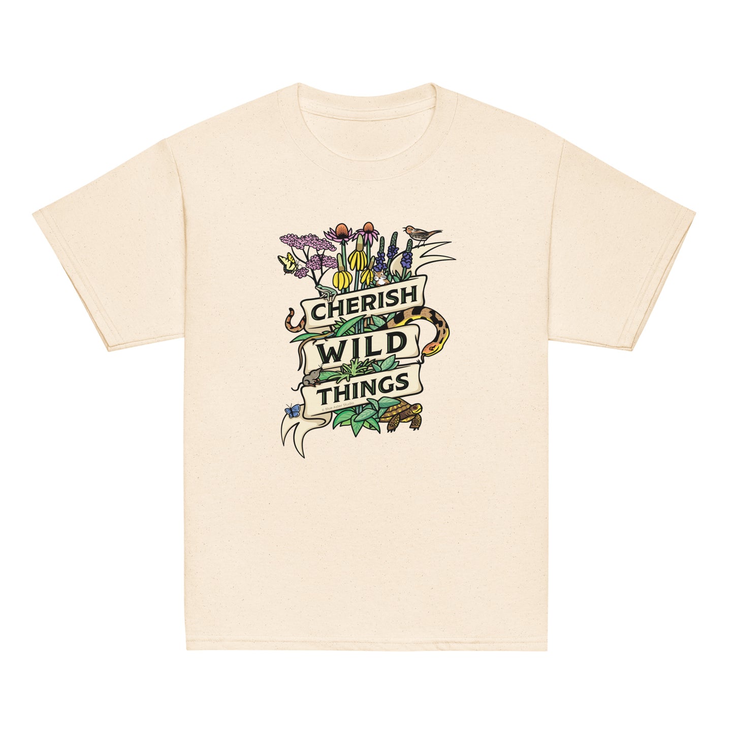 A creme Cherish Wild Things tee shirt