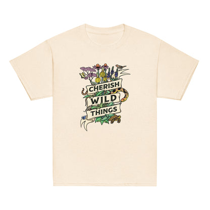 A creme Cherish Wild Things tee shirt