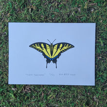 Load image into Gallery viewer, A limited edition tiger swallowtail screen print.
