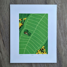 Load image into Gallery viewer, Monarch Caterpillar on Milkweed Screen Print