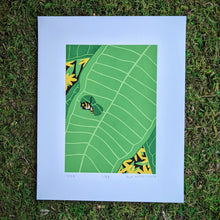 Load image into Gallery viewer, Monarch Caterpillar on Milkweed Screen Print